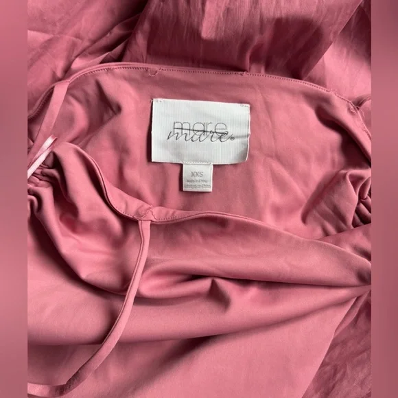 Anthropologie Mare Mare Sleeveless Drop Waist Bubble Hem Midi Dress Rose  Pink Women
